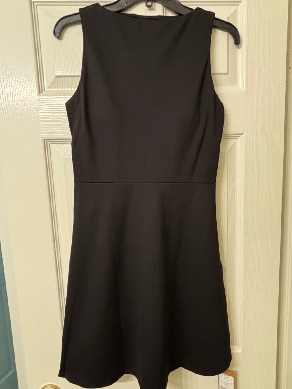 New OGL Move Classy Fit and Flare Mini Black Dress